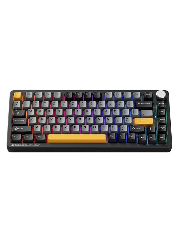 Machenike K600-B82W Wireless Mechanical Backlit Gaming Keyboard GR Silver Switch - Black - Zwart