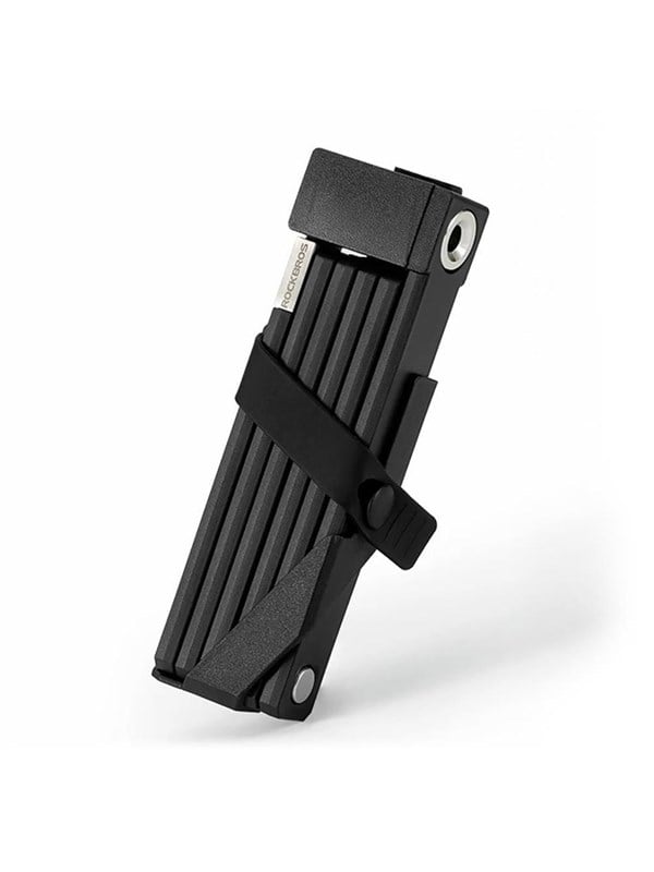 Rockbros 32140003001 foldable bicycle lock with key and handle 68cm - black