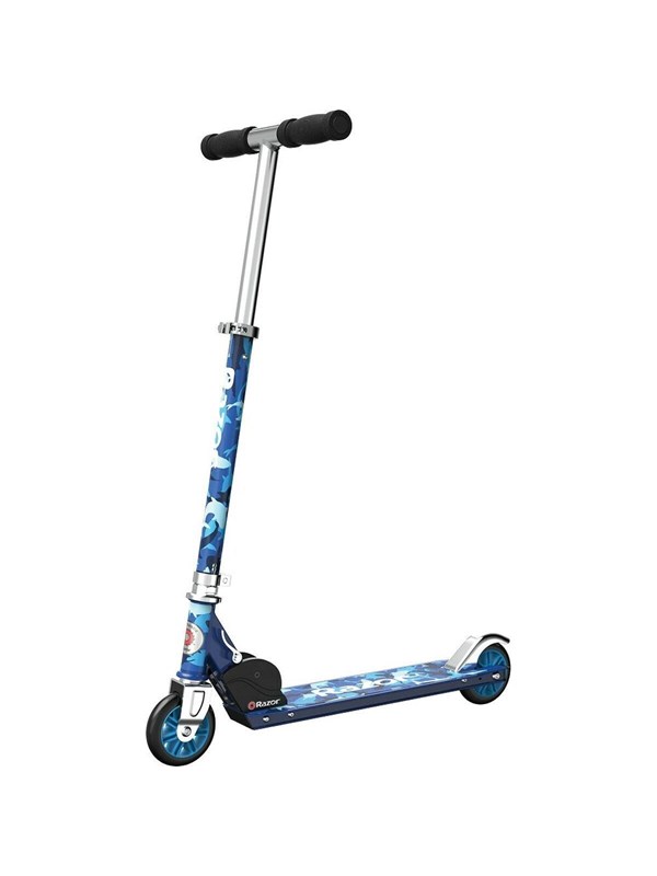 Razor A Special Edition - Step - Blauw Camouflage - Opvouwbaar - Kleine Wielen 98 mm - Voor Kinderen - Tot 65 kg - Vanaf 5 jaar