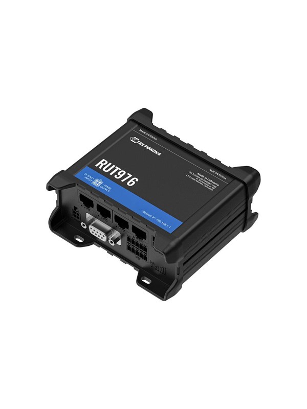 Teltonika RUT976 - wireless router - WWAN - Wi-Fi - 4G 5G - DIN rail mountable wall-mountable surface-mountable - Wireless router N Standard - 802.11n