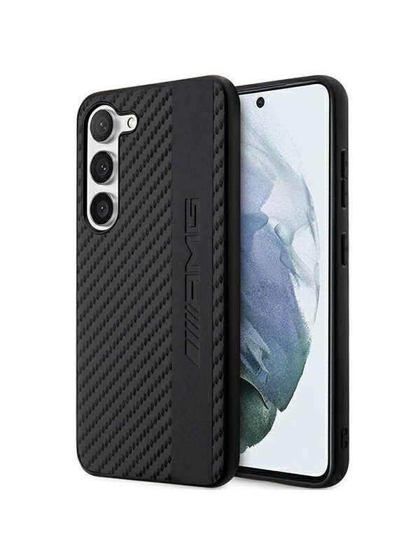 AMG Achterkant hoesje - Carbon - geschikt voor Samsung Galaxy S23 Plus - Zwart