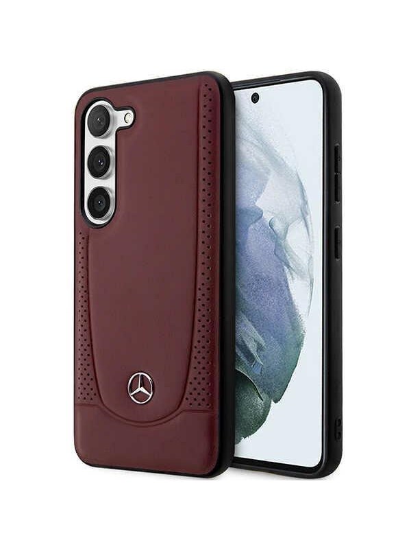 Mercedes Leather Urban Bengale Case for Samsung Galaxy S23+ - Red