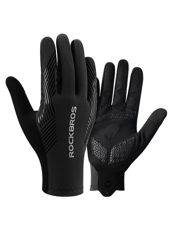 Rockbros cycling gloves spring/summer/autumn full size: L - black