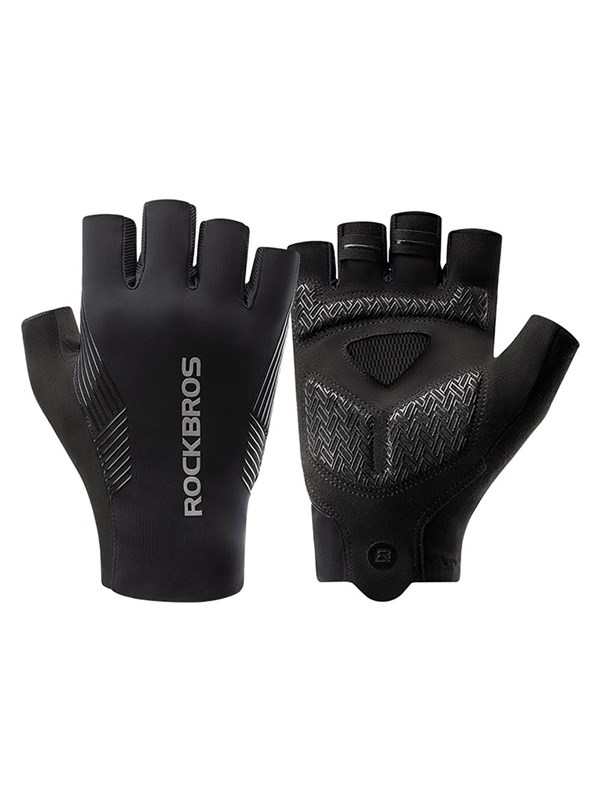 Rockbros cycling gloves spring/summer/autumn short fingers size: M - black