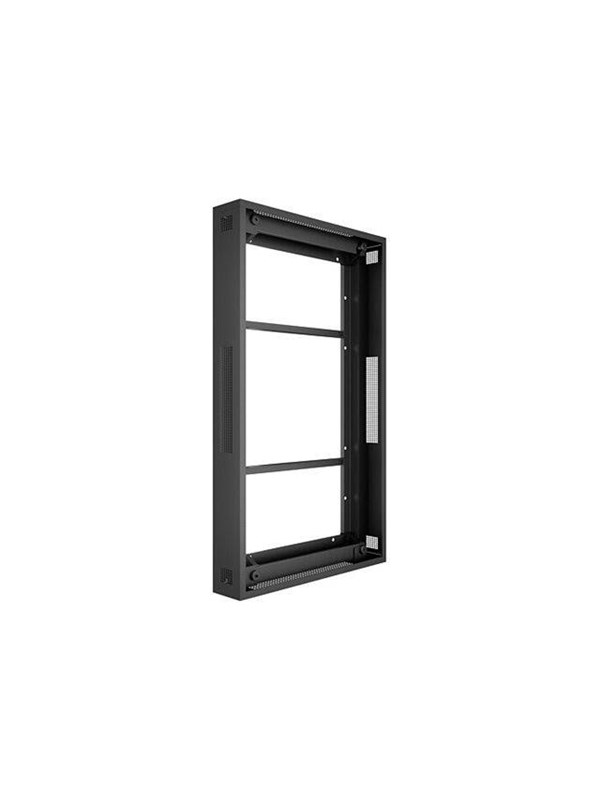 Multibrackets M Pro Series mounting kit - Anti-Theft - for flat panel - with frame - black RAL 9005 - Max 50 kg - recommended for 49"