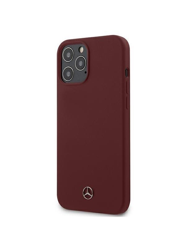 Mercedes Silicone Line Case for iPhone 12 Pro Max - Red