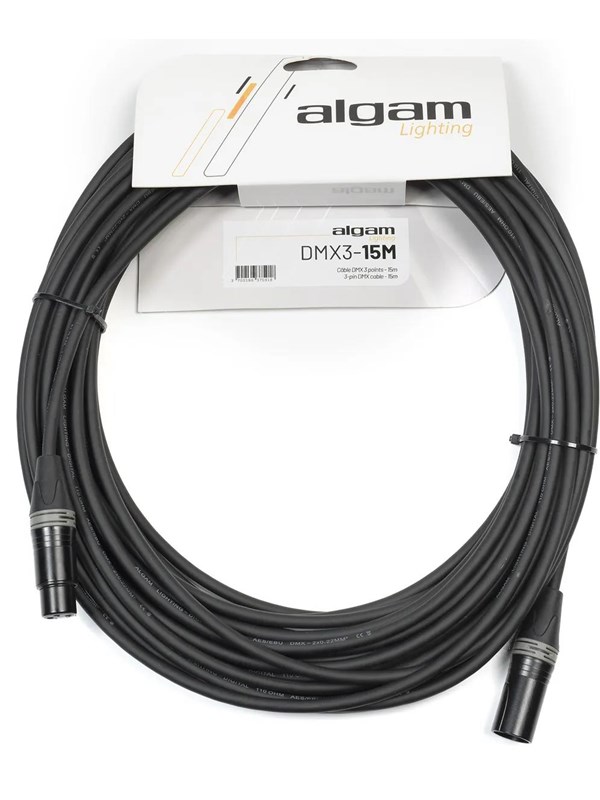Algam Lighting DMX 3-polig - 15 m.