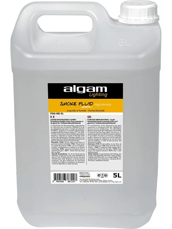 Algam Lighting 5 liter Rookvloeistof - Hoge dichtheid