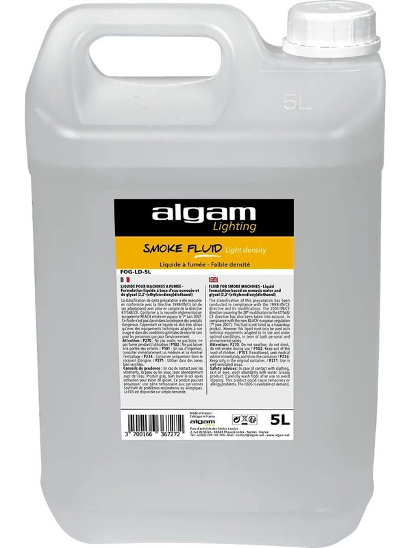 Algam Lighting 5 liter Rookvloeistof - Lage dichtheid
