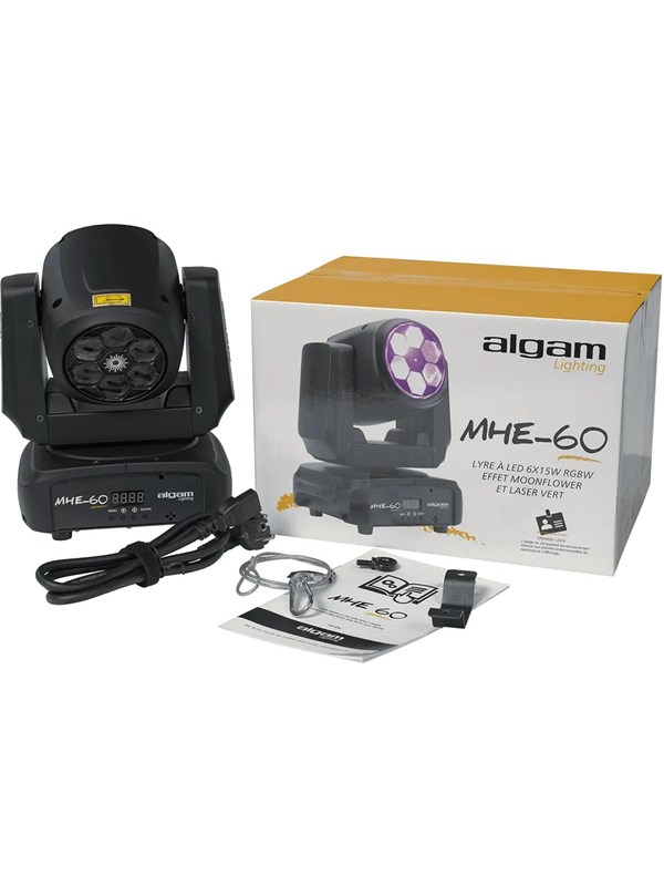 Algam Lighting Wash- & lasereffect 6 x 15W RGBW LED's