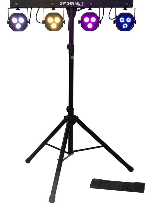 Algam Lighting 2-in-1 LED-spots op statief met voetcontroller