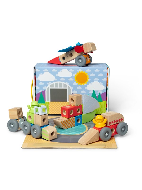 Spinmaster Melissa & Doug - Blockables Vehicles Play Set (54st) Baby- en peuterspeelgoed