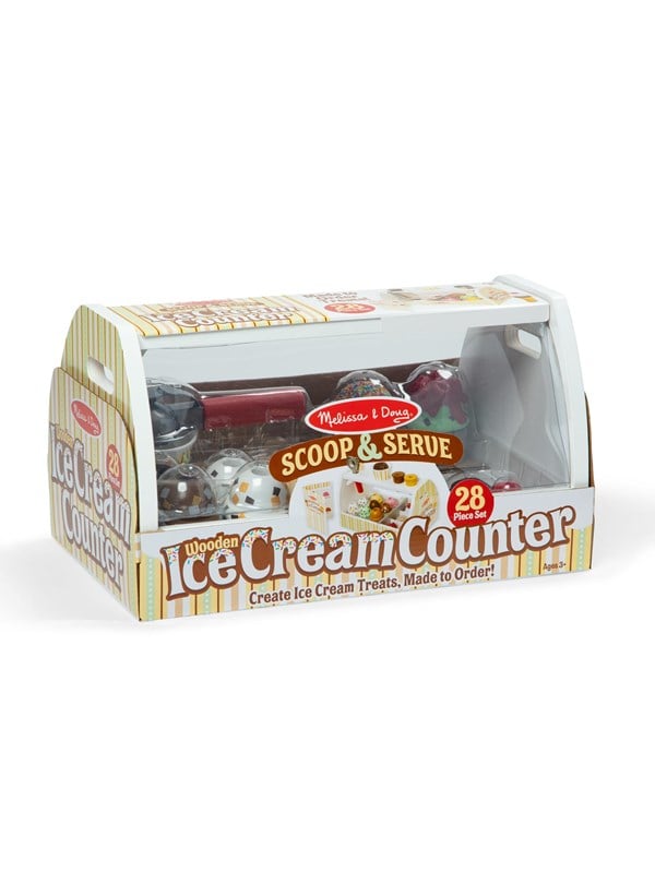 Spinmaster Melissa & Doug - Wooden Ice Cream Counter Baby- en peuterspeelgoed