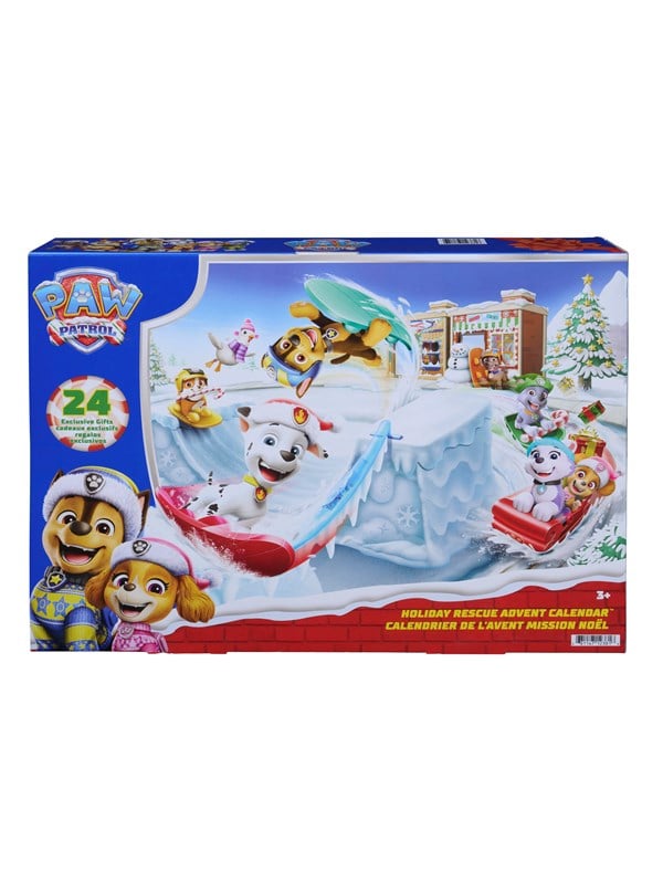 PAW Patrol - Holiday Rescue Advent Calendar met 10 actiefiguren 7 voertuigen en meer