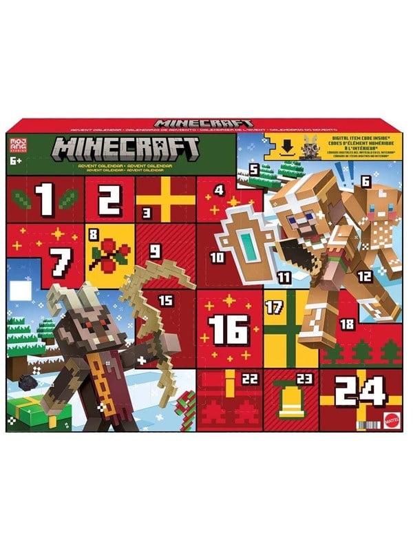 Adventskalender - MINECRAFT MATTEL - Figuurtjes - Accessoires - Stickers