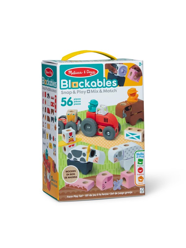 Spinmaster Melissa & Doug - Blockables Farm Play Set (56st) Baby- en peuterspeelgoed
