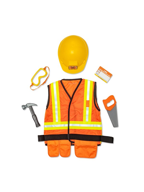 Melissa & Doug Construction Worker Role Play Costume Set