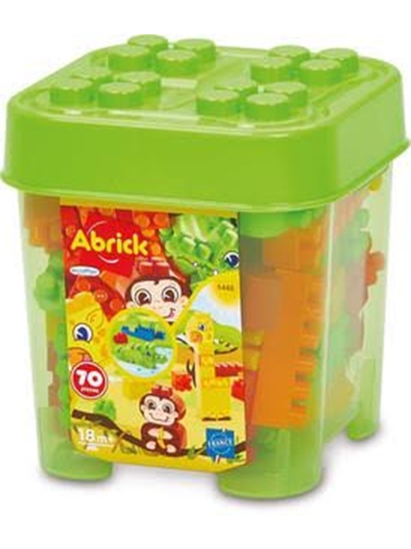 Abrick Bouwblokken Jungle in Opbergbox, 70dlg.