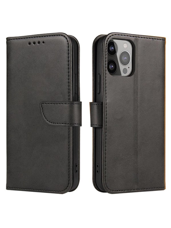 Hurtel Magnet Case for Google Pixel 7 Cover with Flip Wallet Stand Black