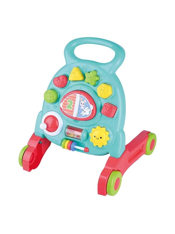 Playgo activiteiten loopwagen kunststof met leerzaam paneel speelgoed.