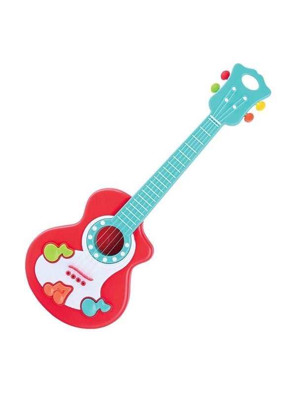 PLAY go Guitar with Music Notes Red