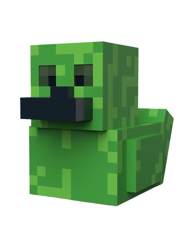 Numskull - Best of TUBBZ Boxed Badeend - Minecraft - Creeper - 9cm