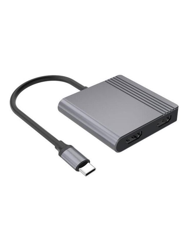 Gembird 3-Port USB-C USB hub - 3 - USB 3.2 - Grijs