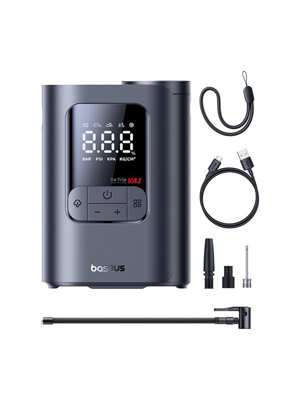 Baseus GoTrip VA1 Wireless Pump 150 PSI 7500 mAh - Dark Gray