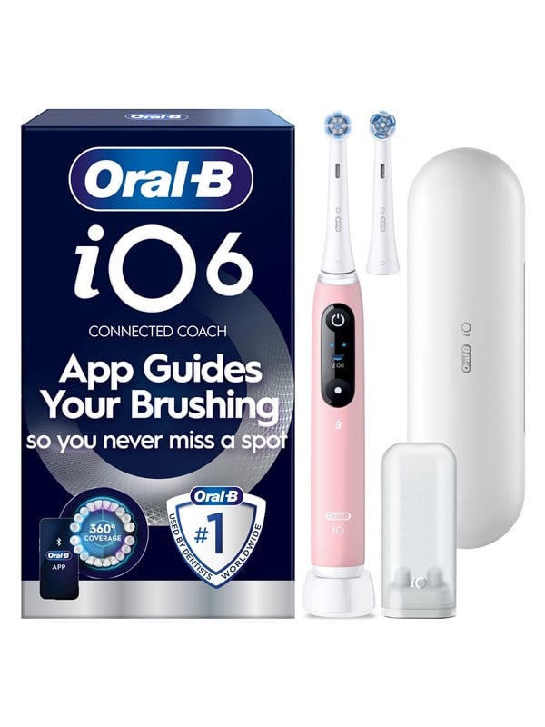 Oral-B Elektrische tandenborstel iO6 Series Pink Sand Sensitive + 1 Extra Refill