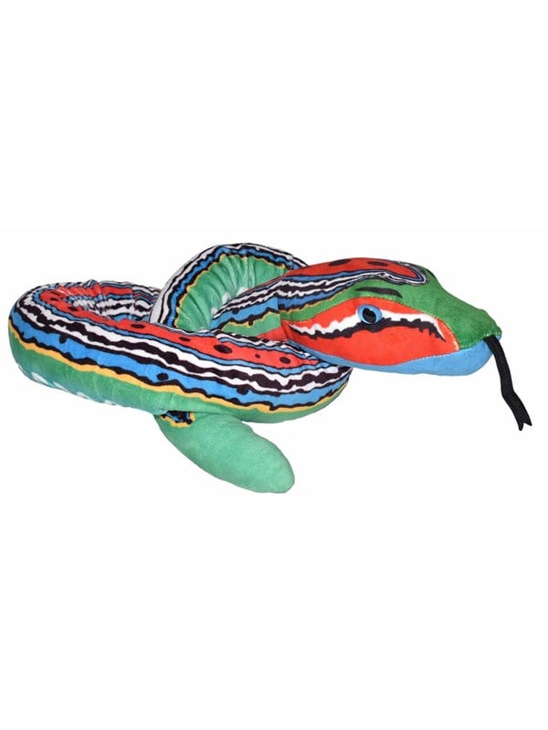 Wild Republic Plush Toy Snakes 137 cm Green Blue Red