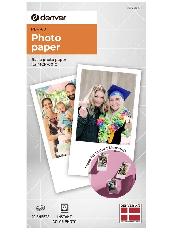 DENVER PBP-60 - Basic photo print paper for Denver MCP-6010 printer