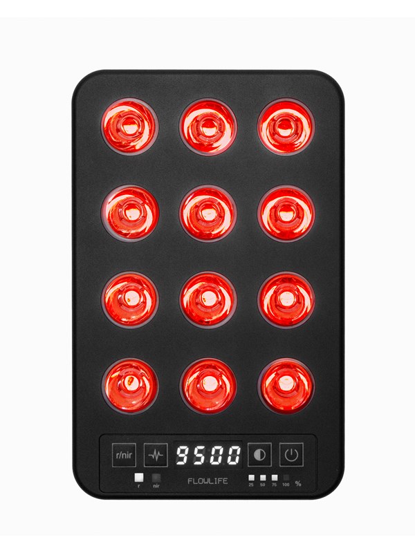 Flowlife Flowlight Panel Go 60 Two Waves – Draagbaar Roodlicht Therapie Paneel – 660nm & 850nm LED – Spierherstel, Pijnverlichting & Cellulaire Energie Booster – Compact Lichttherapie Apparaat