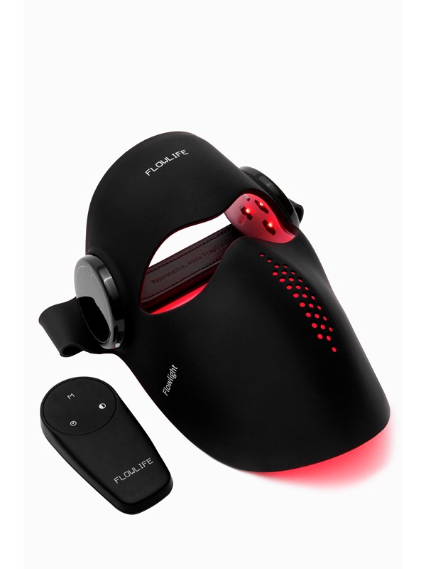 Flowlife Flowlight Laser Mask Ultra Three Waves – Roodlicht & Laser Gezichtsmasker – 660nm / 850nm / 1060nm – Collageen, Huidverjonging, Slaap & Herstel Ondersteuning – Klinisch LED Masker