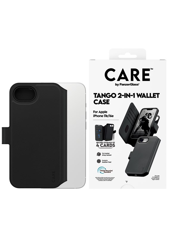 CARE by PanzerGlass Tango 2-in-1 Wallet Case w. MagSafe iPhone 17e | 16e