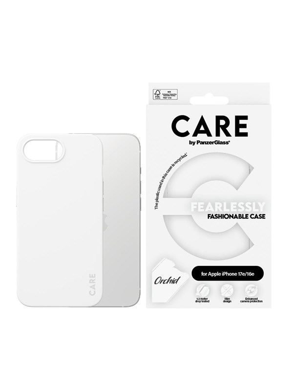 CARE by PanzerGlass Case White Orchid iPhone 17e | 16e