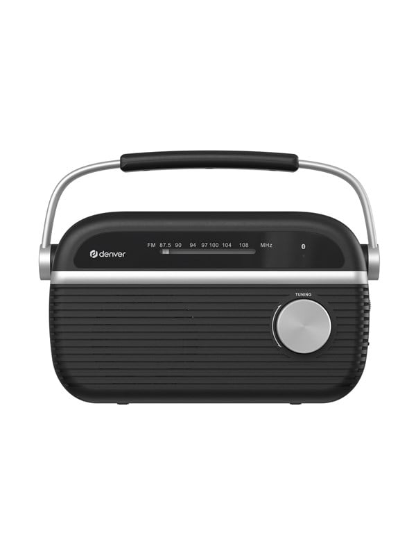 Denver FM Radio Retro - Noodradio / Noodpakket - Werkt op batterij of netstroom - Keukenradio - Draagbare Radio - TRB67B