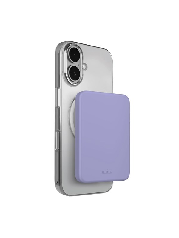 Puro 4200mAh ultra-thin compatible with MagSafe USB-C - purple - 4200 mAh