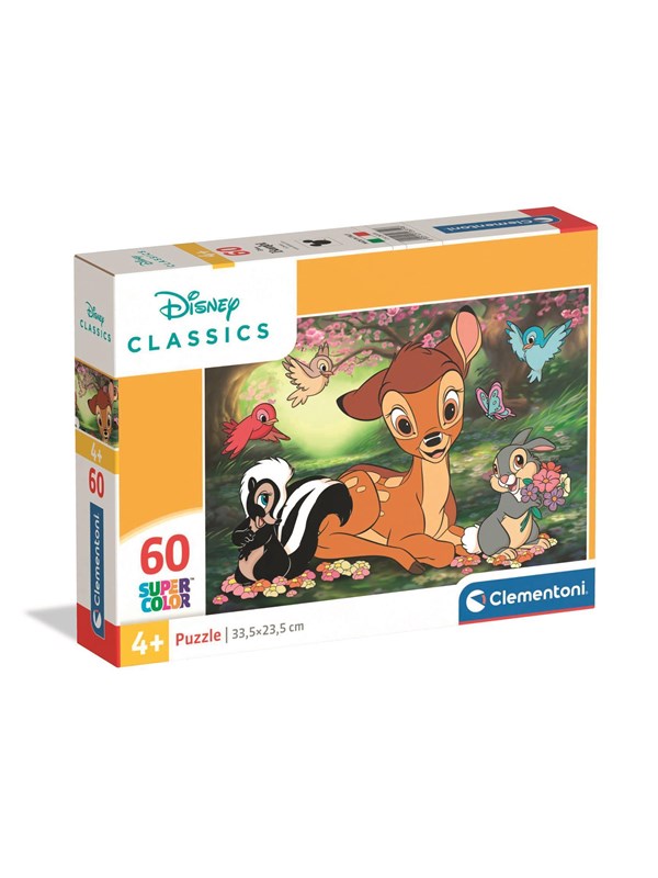 Clementoni Kinderpuzzel Disney Classic - Puzzel 60 Stukjes - Legpuzzel en Educatief Speelgoed - Spelletjes en Puzzels voor Kinderen vanaf 4 Jaar