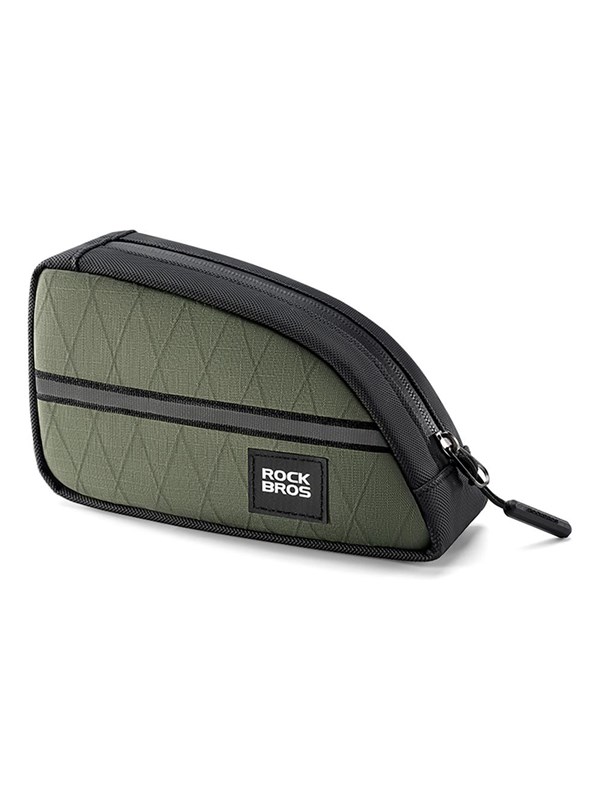 Rockbros Serie - Driehoekige Fietstas - 0,8 liter - Ritsluiting - Groen