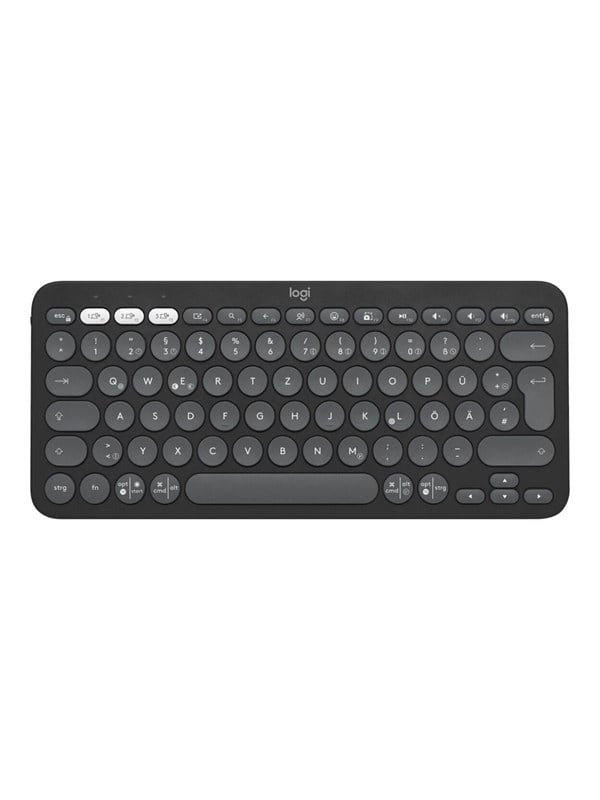 Logitech Pebble Keys 2 K380s Wireless Keyboard - Tonal Graphite - Toetsenbord - Engels (VK) - Grijs