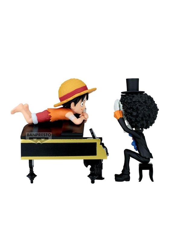 Bandai One Piece - WCF Log Stories Figuur - Monkey D.Luffy & Brook: That'S Great!! After All This Time, He's Still!!!
