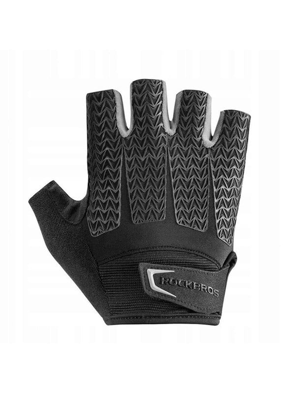 Rockbros S169BGR XL cycling gloves with gel inserts - gray