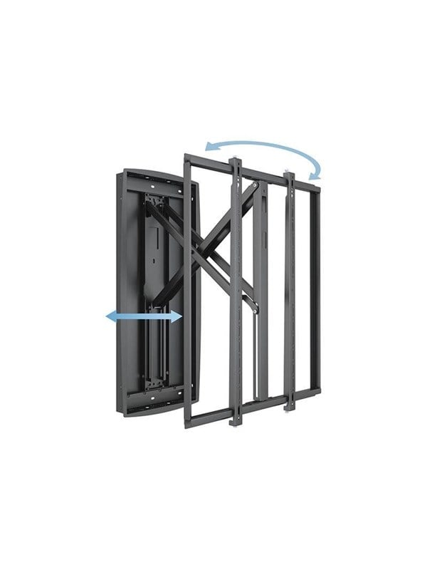 Multibrackets M mounting kit - articulating - for LCD display - XL - black - Max 45 kg - recommended for 98"