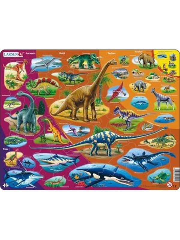 Larsen Puzzles Puzzle Natural History - 85 pieces Maxi (36.5x28.5 cm) Vloer