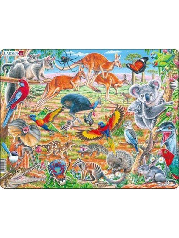 Larsen Puzzles Puzzle Australian animals - 60 pieces Maxi (36.5x28.5cm) Vloer
