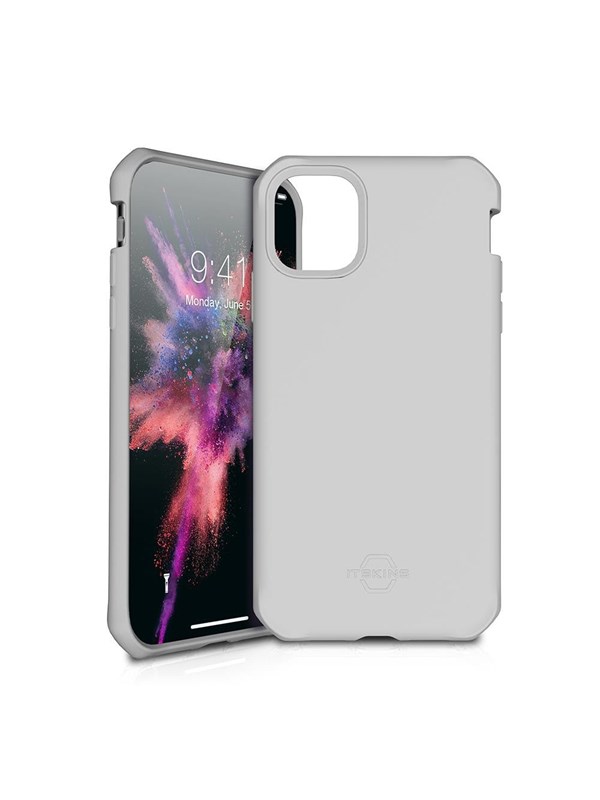 Itskins, Hoesje geschikt voor iPhone 11 Pro - Spectrum Solid Hardcase, Grijs