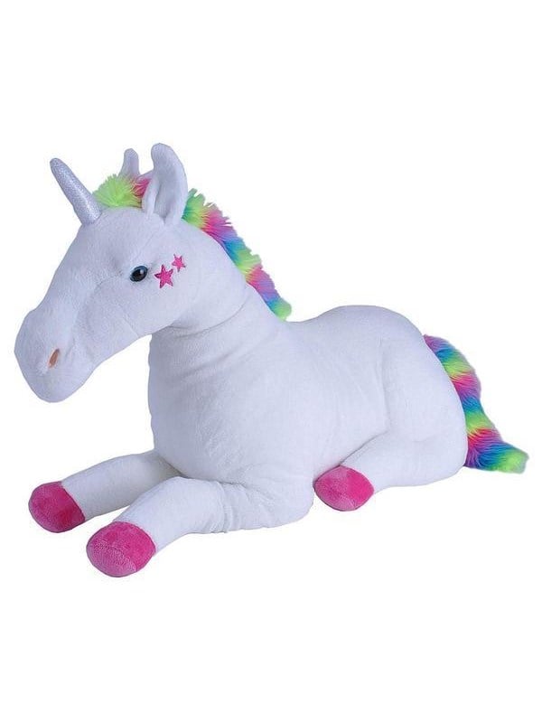 Wild Republic Plush Toy Jumbo Cuddlekins 76 cm Unicorn White Stars
