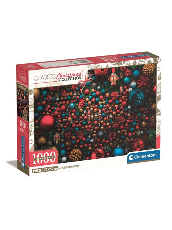 Clementoni – Puzzel – 1000 Stukjes – Impossible Christmas Vibes – Puzzel Voor Volwassenen – High Quality Collection