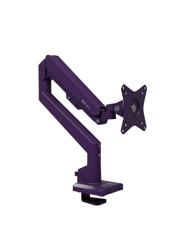 Arozzi Alzare Neo Monitor Arm - Gasveer - Kabelbeheer - Max 9kg - Paars