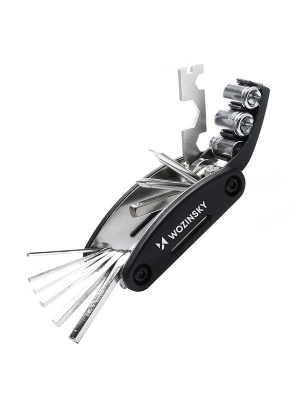 Wozinsky WWZ-01N 16-in-1 Multifunctional Bicycle Repair Tool Set - Black